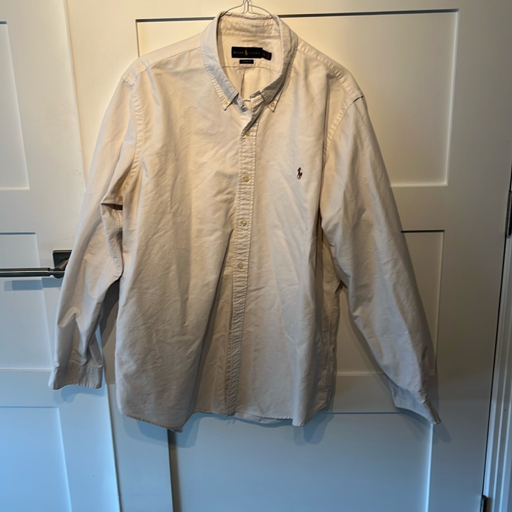 Ralph lauren white classic fit button down